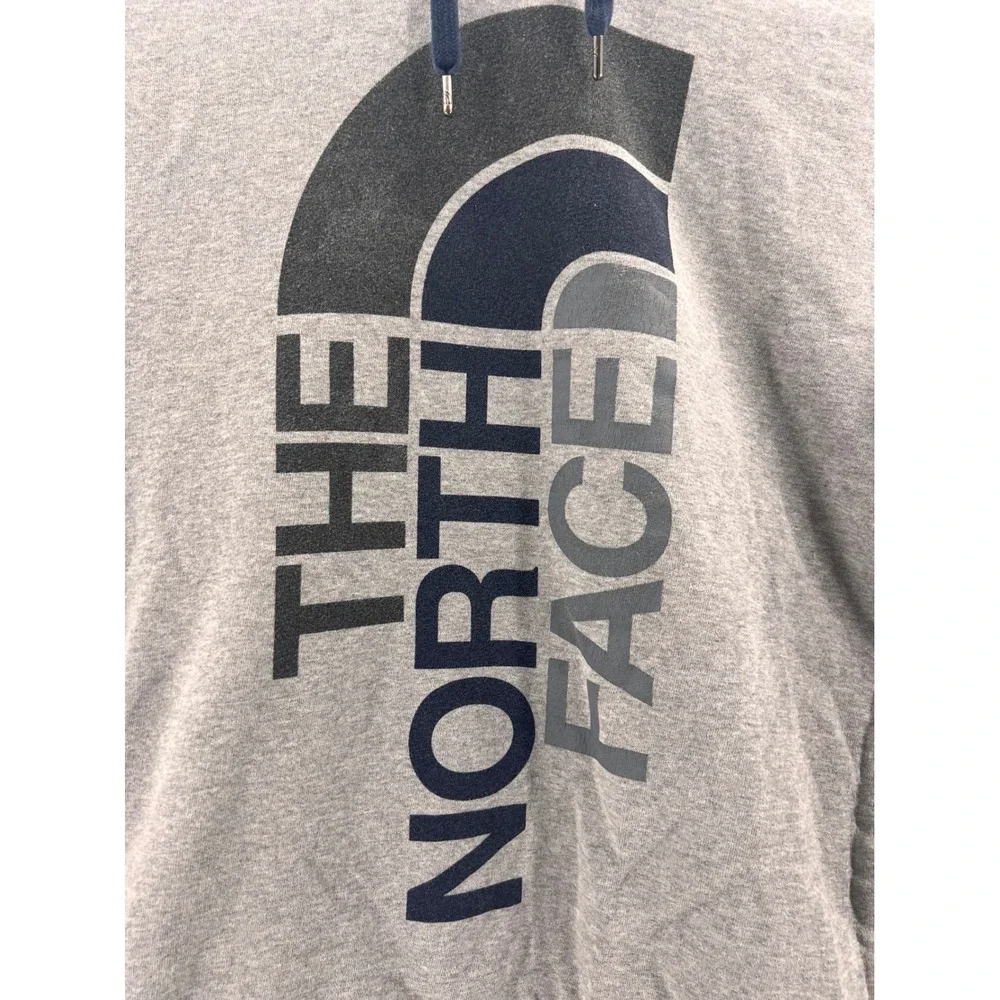 The North Face Gray Logo Hoodie Mens Size‎ L Regular Fit Cotton Polyester Blend